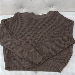 Cozy Brown Knit Sweater